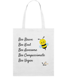 Bee Vegan Organic Tote Bag
