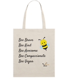 Bee Vegan Organic Tote Bag